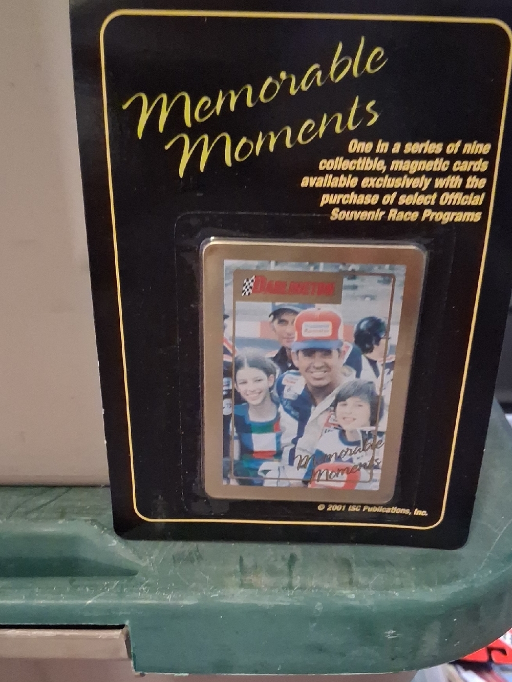 Nascar Memorable Moments Black and Gold Collectible Magnet